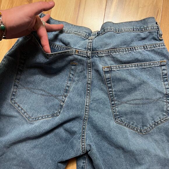 VINTAGE Y2K Baggy Skater Jeans Size 30X32 Breakdown Wide Leg Retro Streetwear - Picture 9 of 9